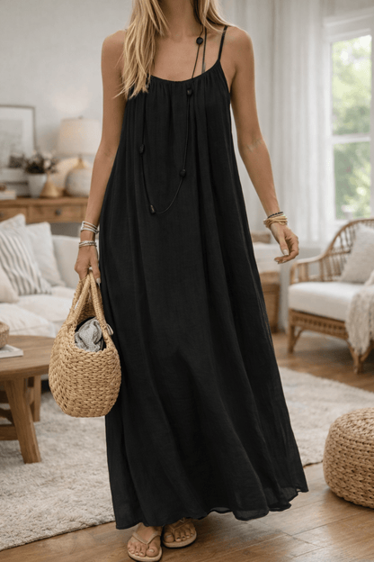 Backless Maxi Dress Velle Noir Backless Maxi Dress Velle Noir