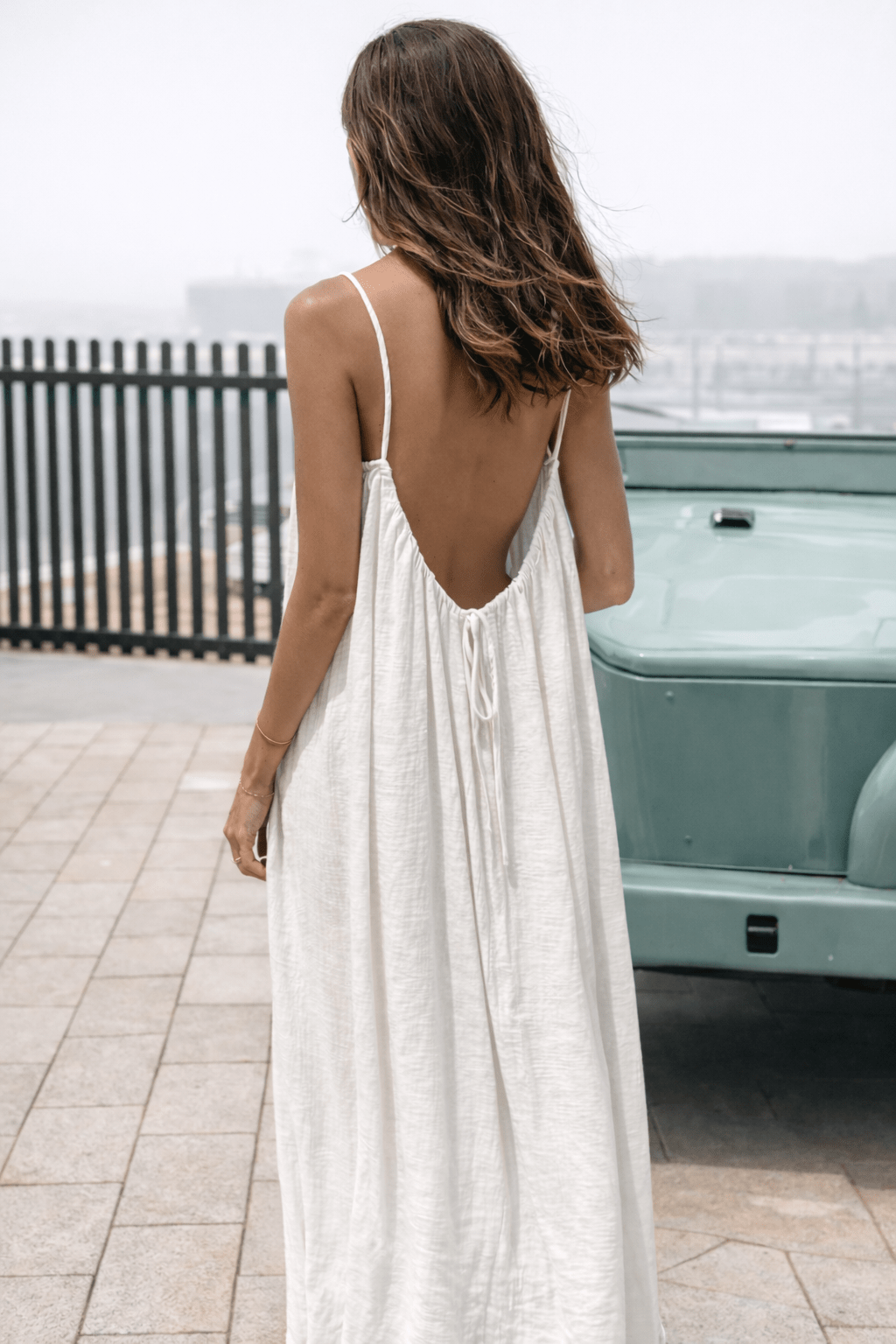 Backless Maxi Dress - Velle Noir